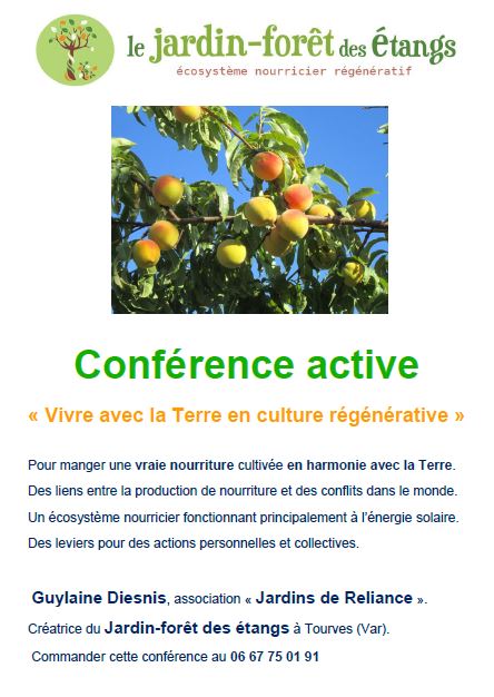 Conférence active : vivre avec la Terre en culture régénérative